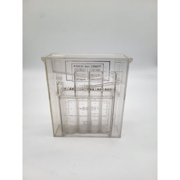 VTG Pennies From Heaven Clear Plastic Piano Bank Coin Sorter J.S.N.Y Cottagecore - Picture 5 of 9